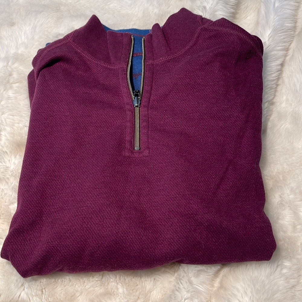 Tommy Bahama Flip Side Twill Half Zip